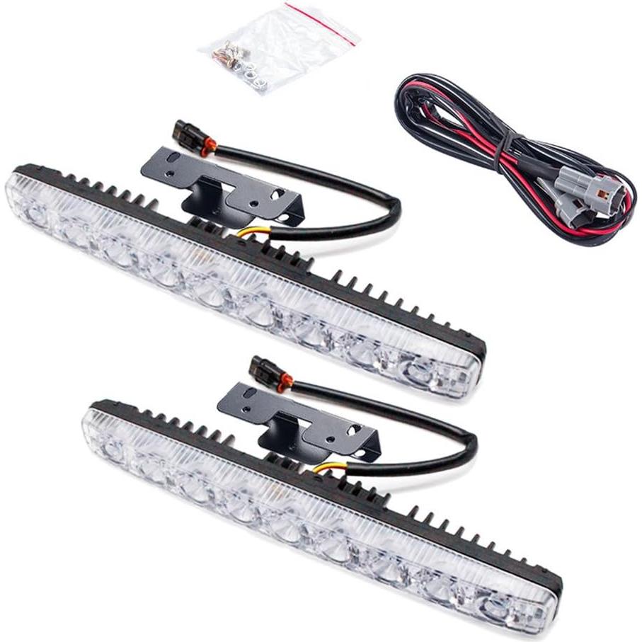 Luces LED de Conducción Diurna YIJINSHENG 9 LED Blancas