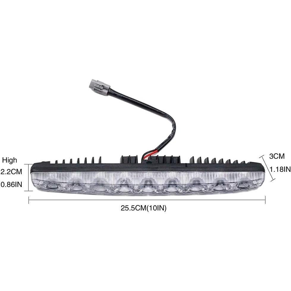 Luces LED de Conducción Diurna YIJINSHENG 9 LED Blancas