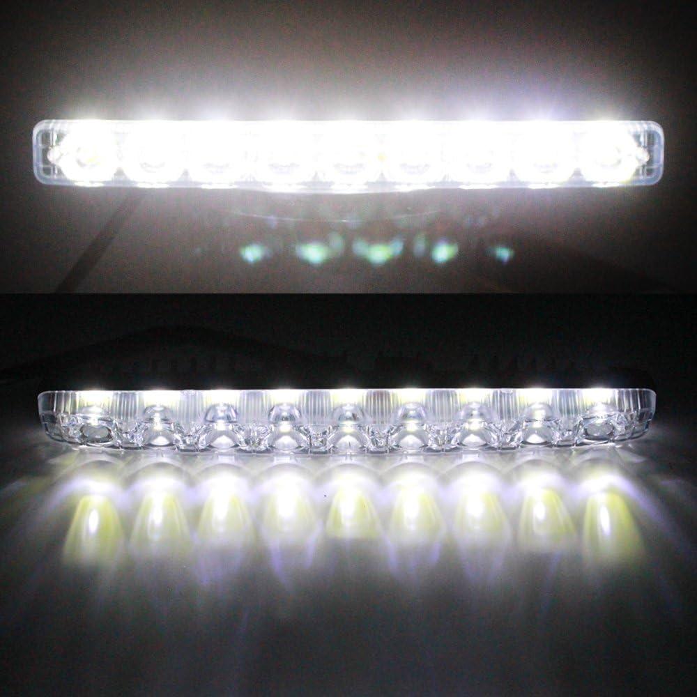 Luces LED de Conducción Diurna YIJINSHENG 9 LED Blancas