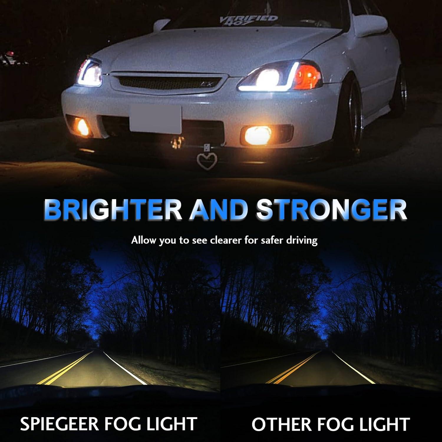 Luces Antiniebla SPIEGEER H3 12V 55W para Honda Civic 1999-2000