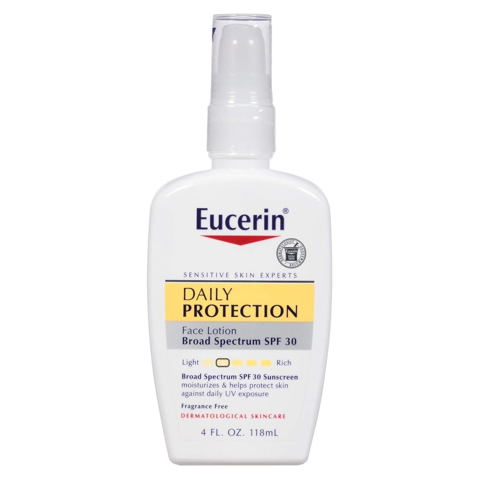 Loción Facial Eucerin SPF 30 Hidratante Piel Sensible 118 ml
