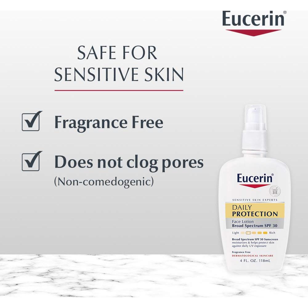 Loción Facial Eucerin SPF 30 Hidratante Piel Sensible 118 ml