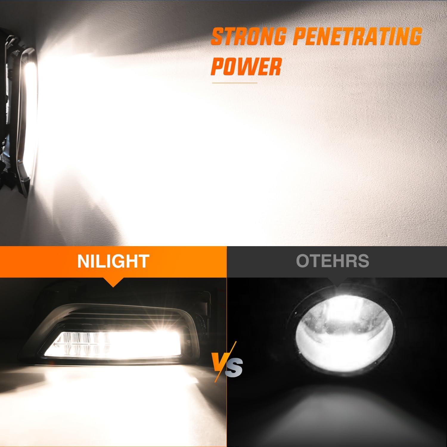 Luces Antiniebla Nilight H8 12V 25W para Honda Accord 2013-2015