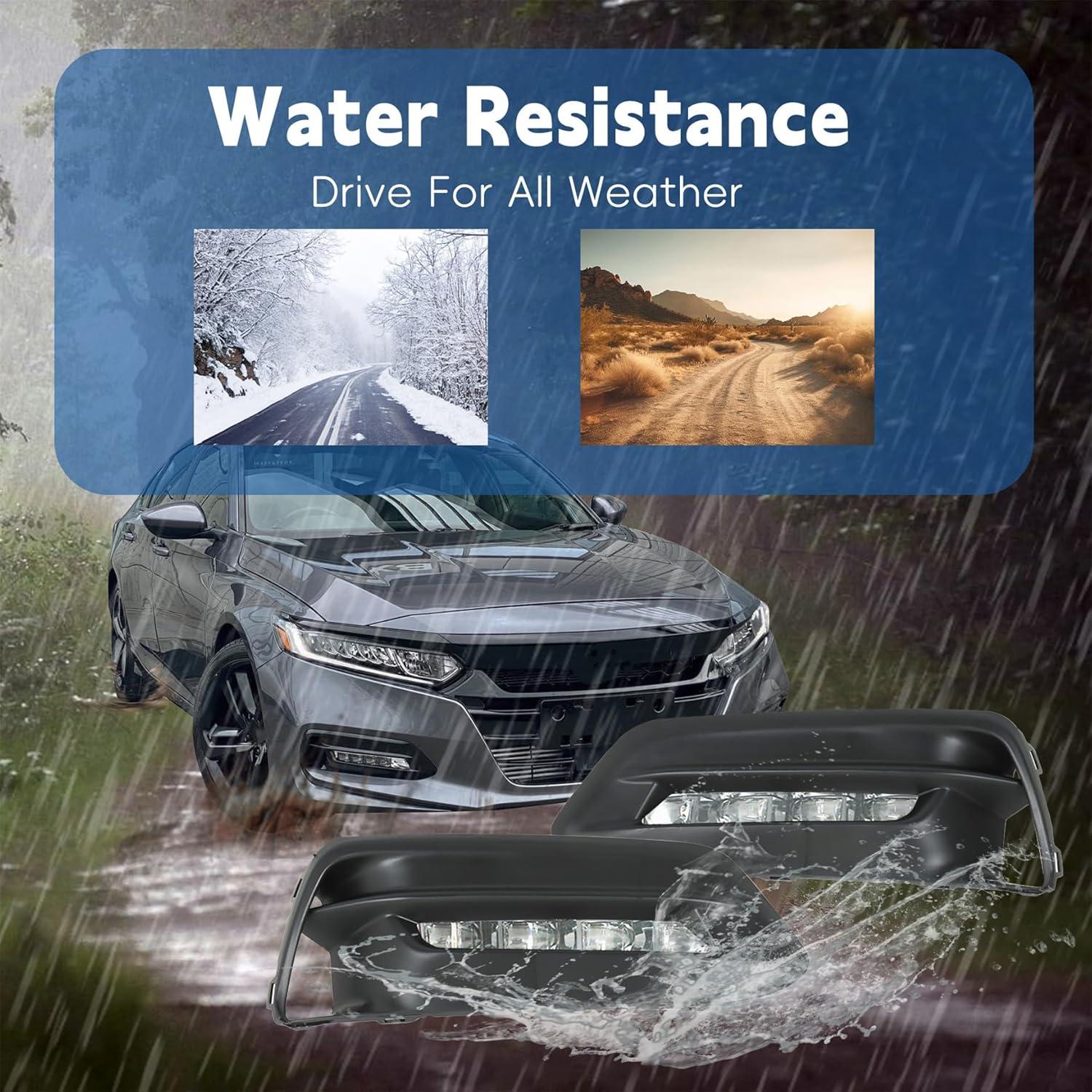 Luces Antiniebla Delanteras Silscvtt para Honda Accord 2018-2019