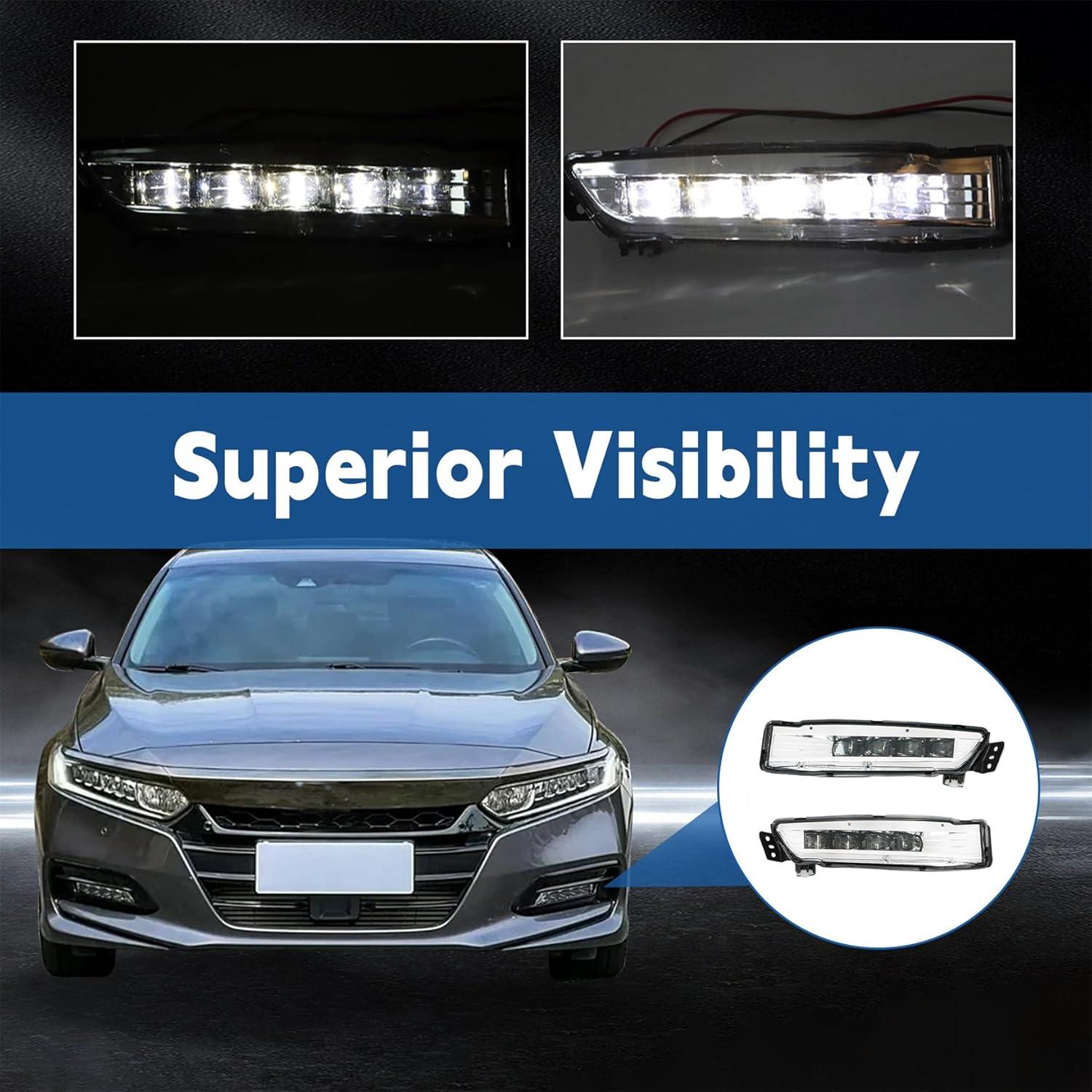 Luces Antiniebla Delanteras Silscvtt para Honda Accord 2018-2019