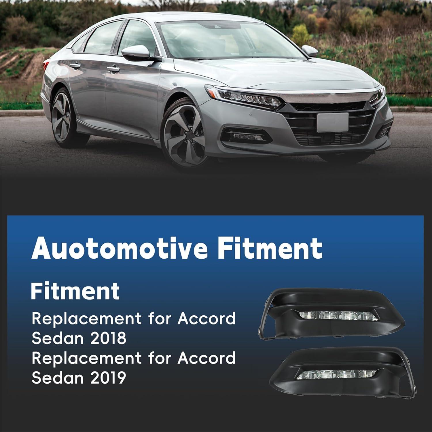 Luces Antiniebla Delanteras Silscvtt para Honda Accord 2018-2019