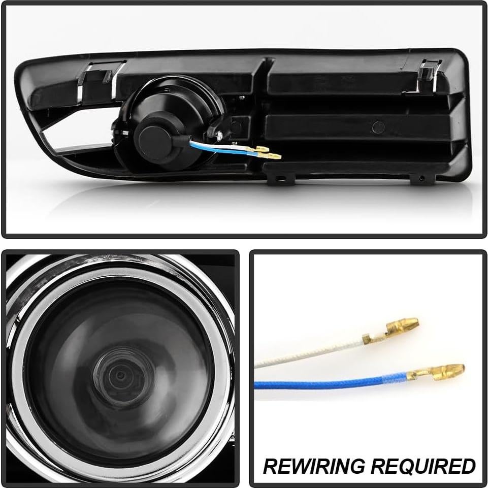 Luces de Niebla ACANII para VW Jetta Mk4 1999-2004 - Lente Ahumado