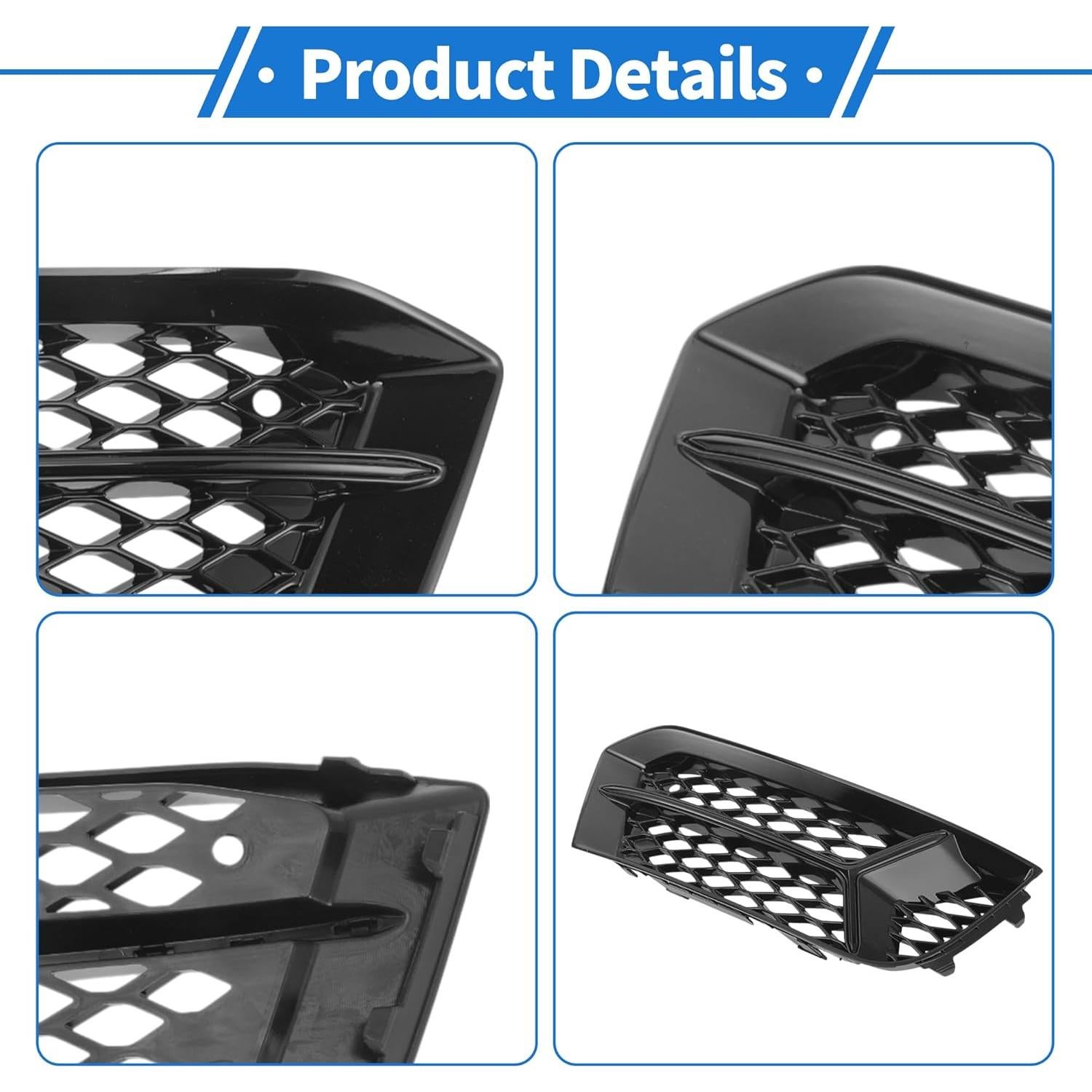 Cubiertas de Rejilla de Luz Antiniebla INFINAUTO para Audi A3 17-20