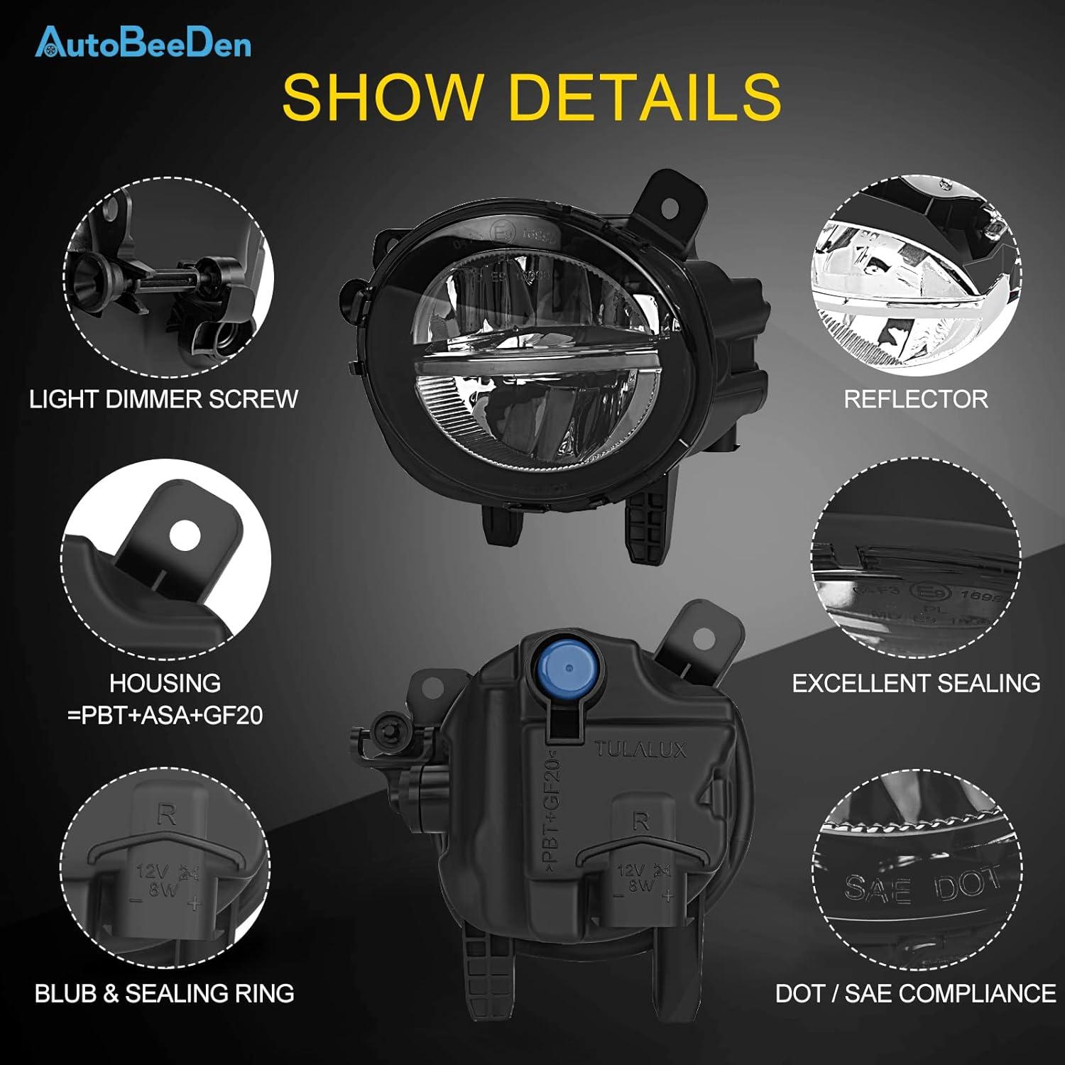 Luces Antiniebla LED AutoBeeDen para BMW Series 2 3 4 2012-2020