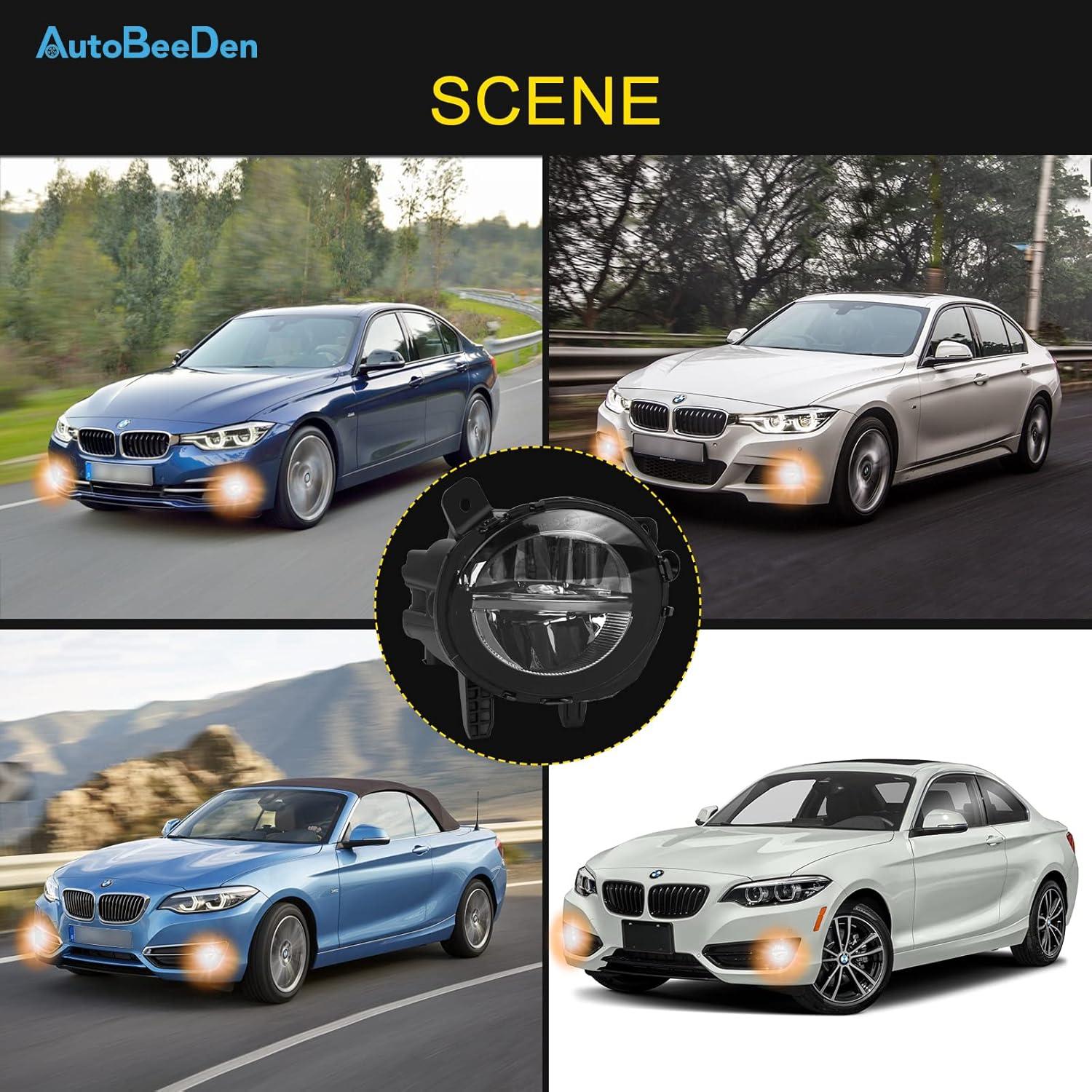 Luces Antiniebla LED AutoBeeDen para BMW Series 2 3 4 2012-2020