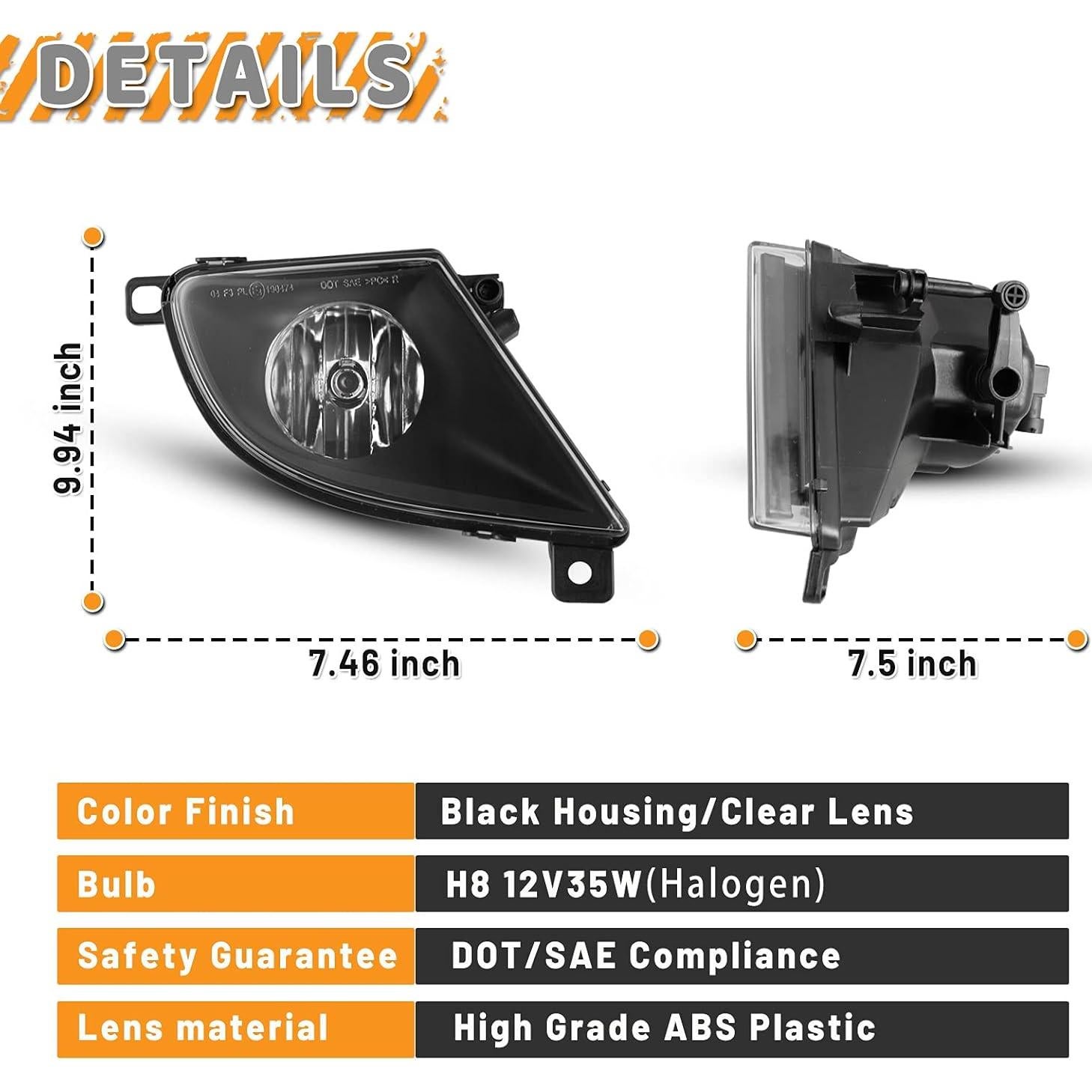 Faro Antiniebla AUTOWIKI para BMW Serie 5 E60/E61 2008-2010
