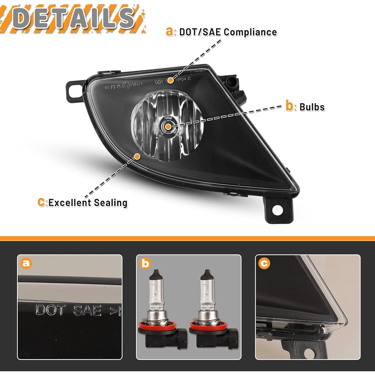 Faro Antiniebla AUTOWIKI para BMW Serie 5 E60/E61 2008-2010