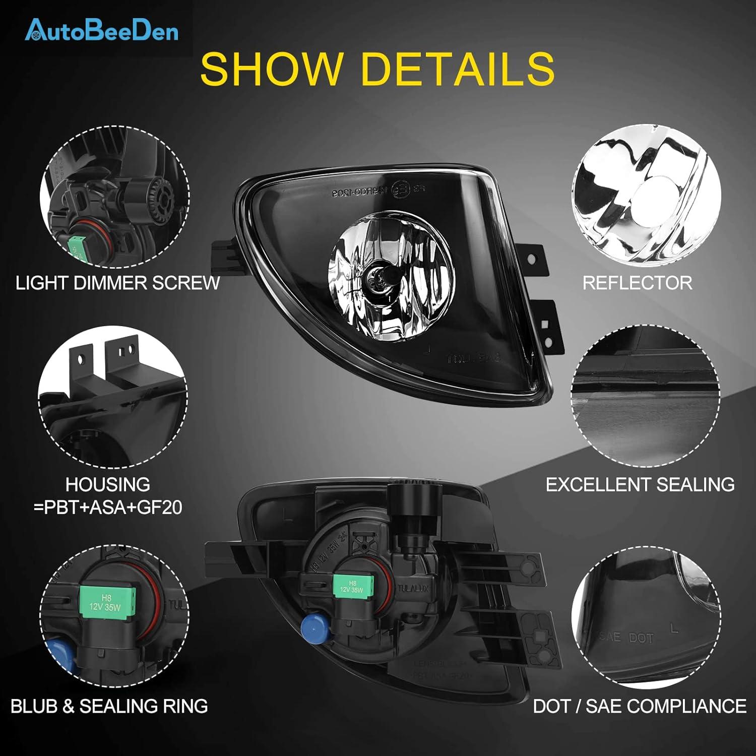 Luces Antiniebla AutoBeeDen Humo para BMW Serie 5 2011-2013