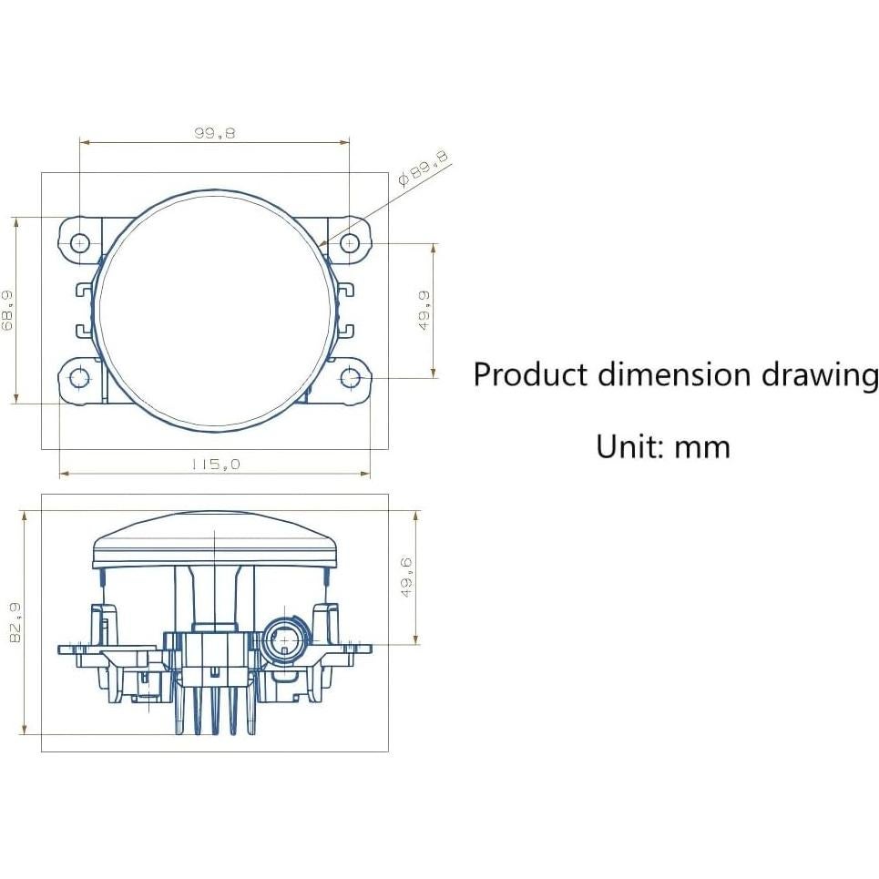 Luces de Niebla LED SIEMID 10W para Ford Focus, Escort, Edge