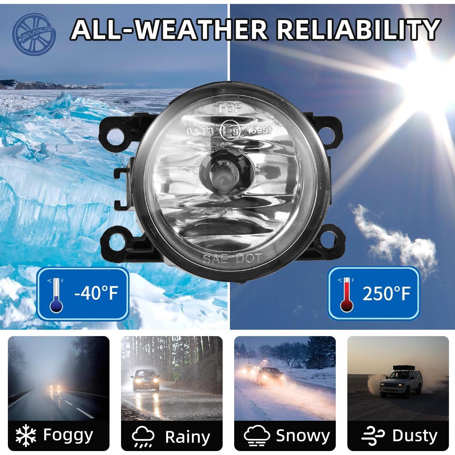 Luces Antiniebla PAANLOK para Ford, Nissan, Honda - 55W