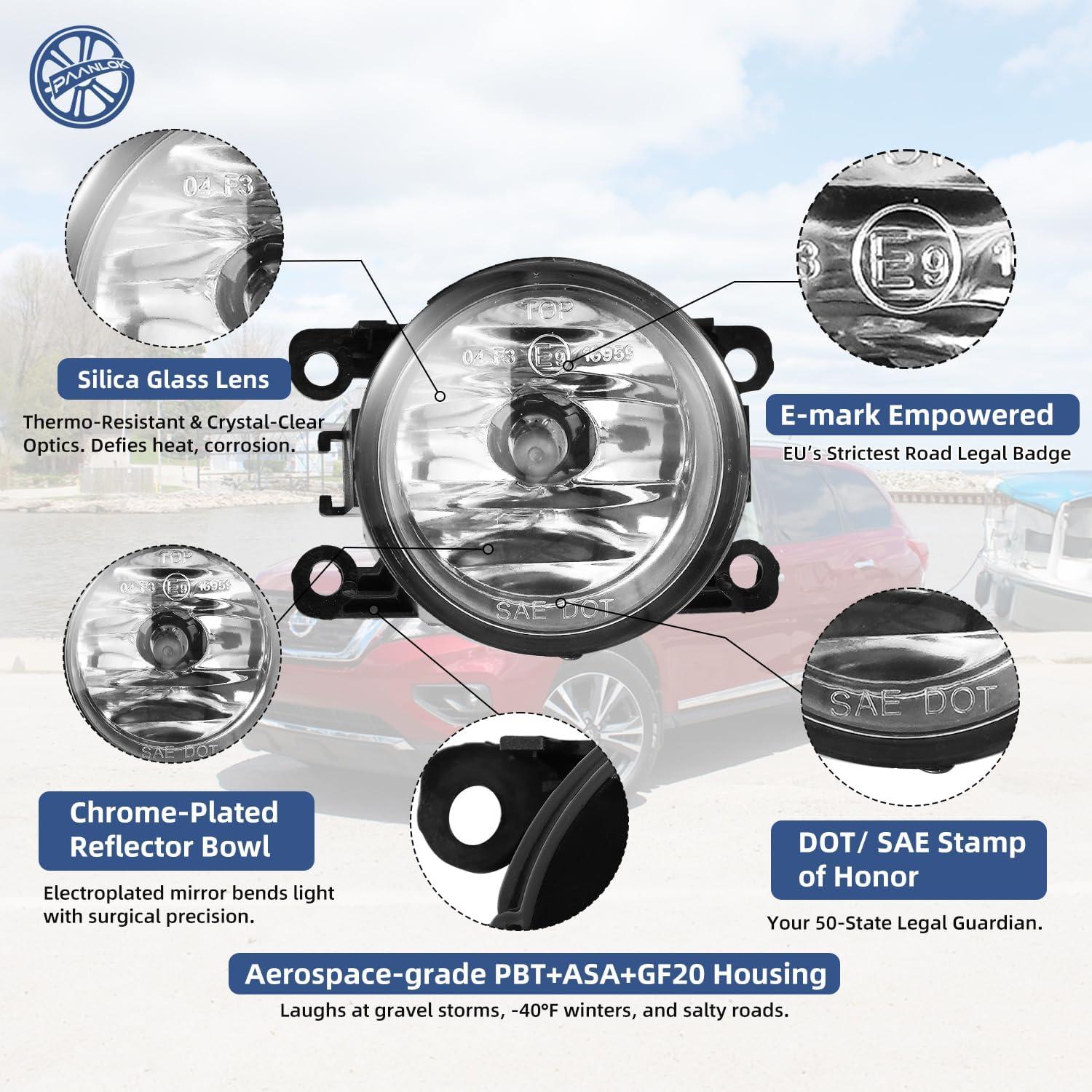 Luces Antiniebla PAANLOK para Ford, Nissan, Honda - 55W