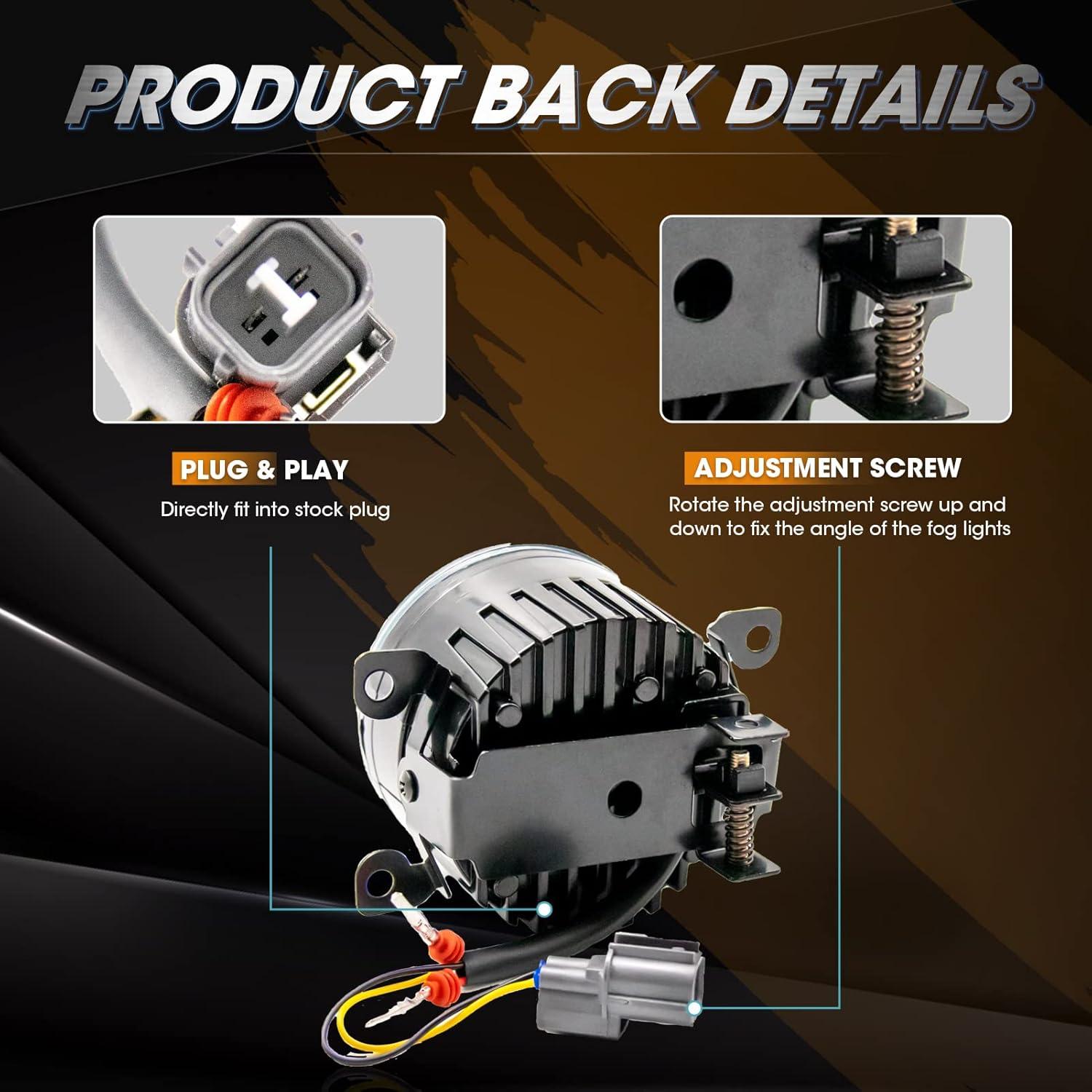 Kit de luces antiniebla LED RAPOOSANS para Xterra, Frontier, Sentra