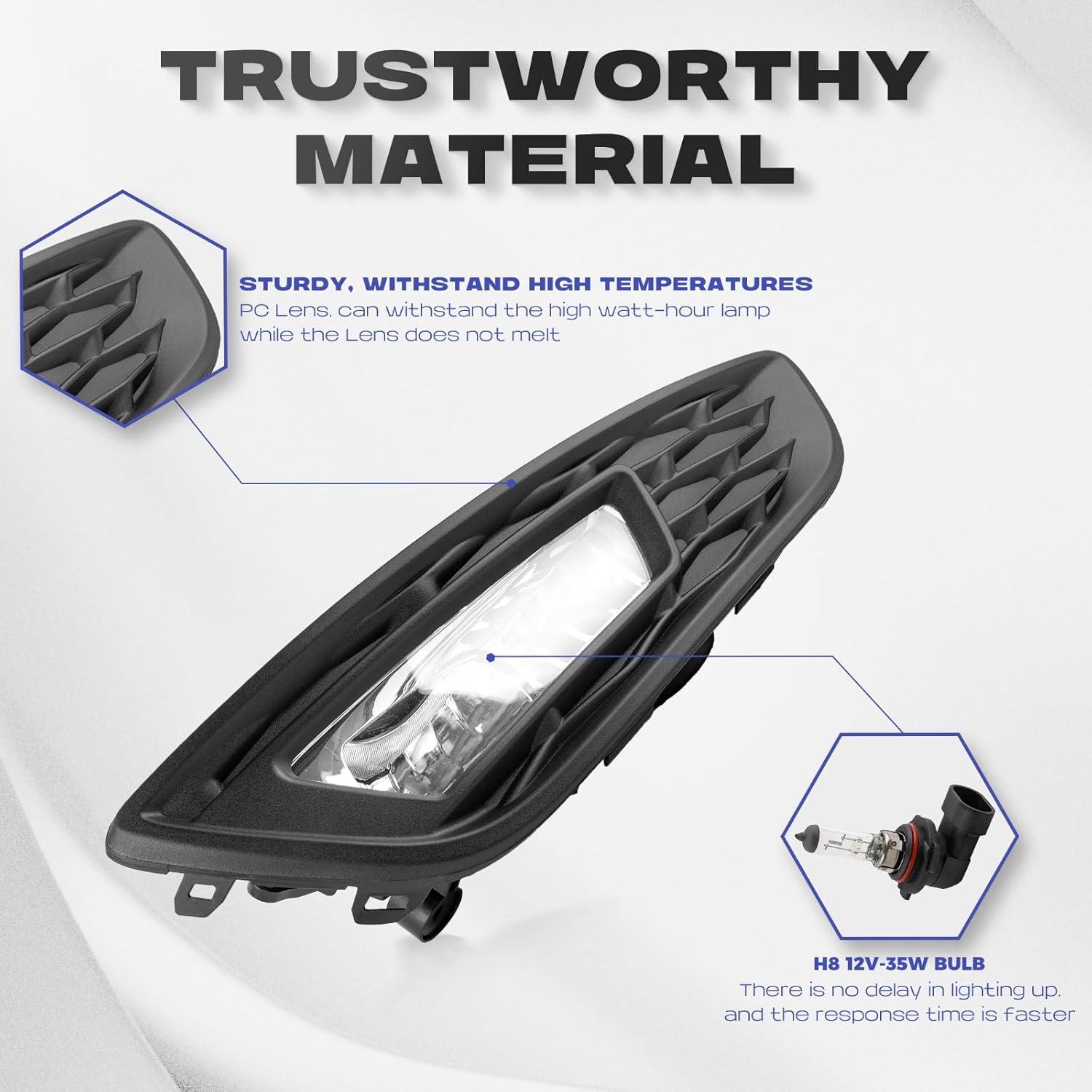 Luces de Niebla RP Poder Notable para Ford Focus 2015-2017