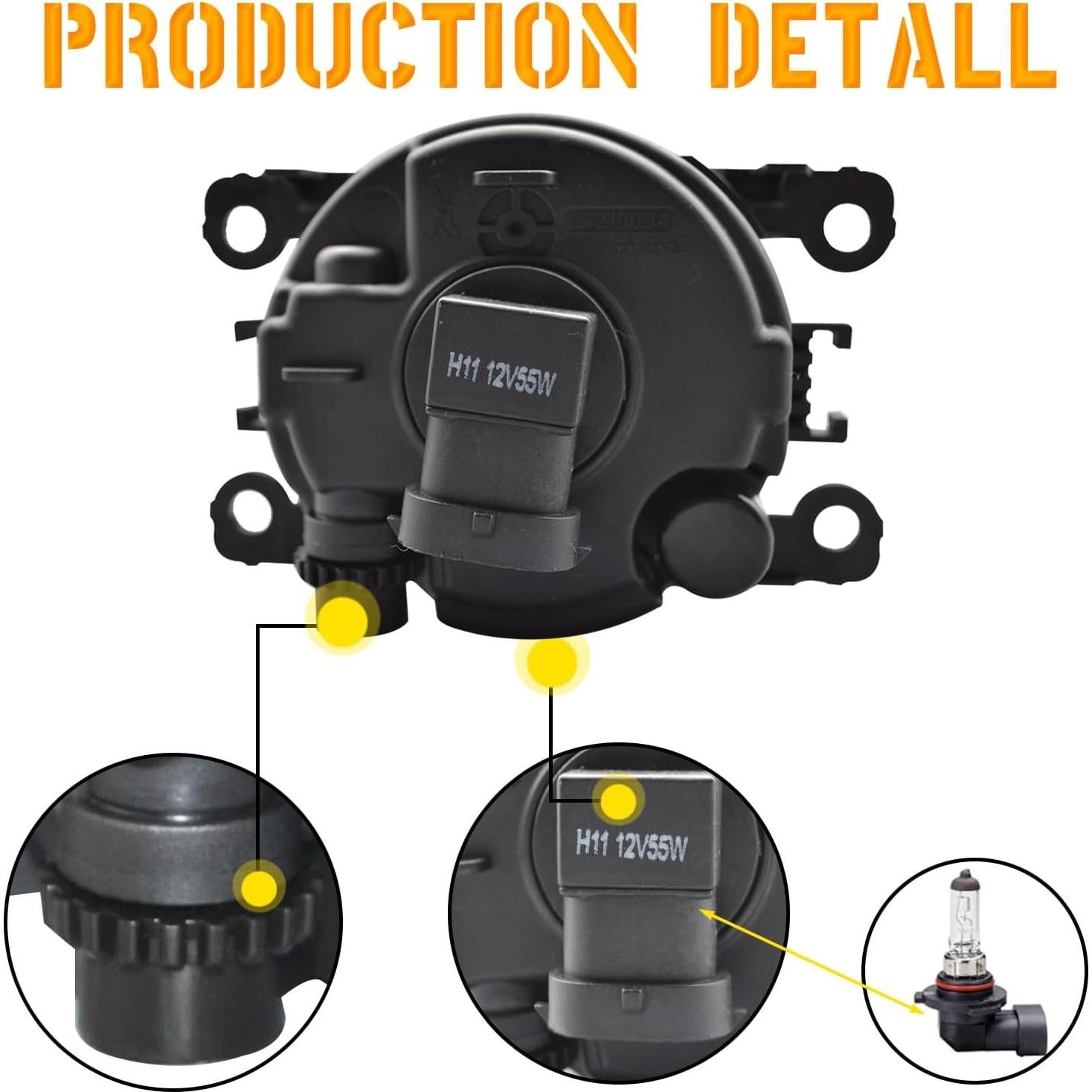 Luces Antiniebla Nioboee FD-410-TC para Ford y más