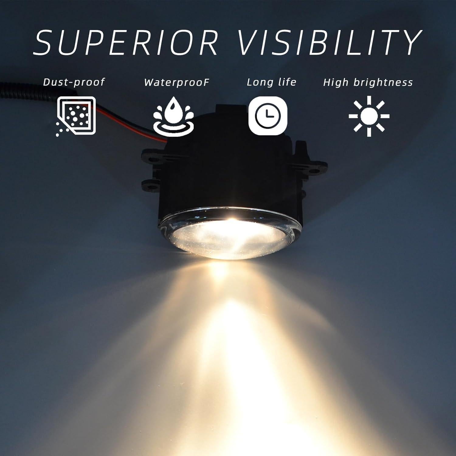 Luces Antiniebla Nioboee FD-410-TC para Ford y más