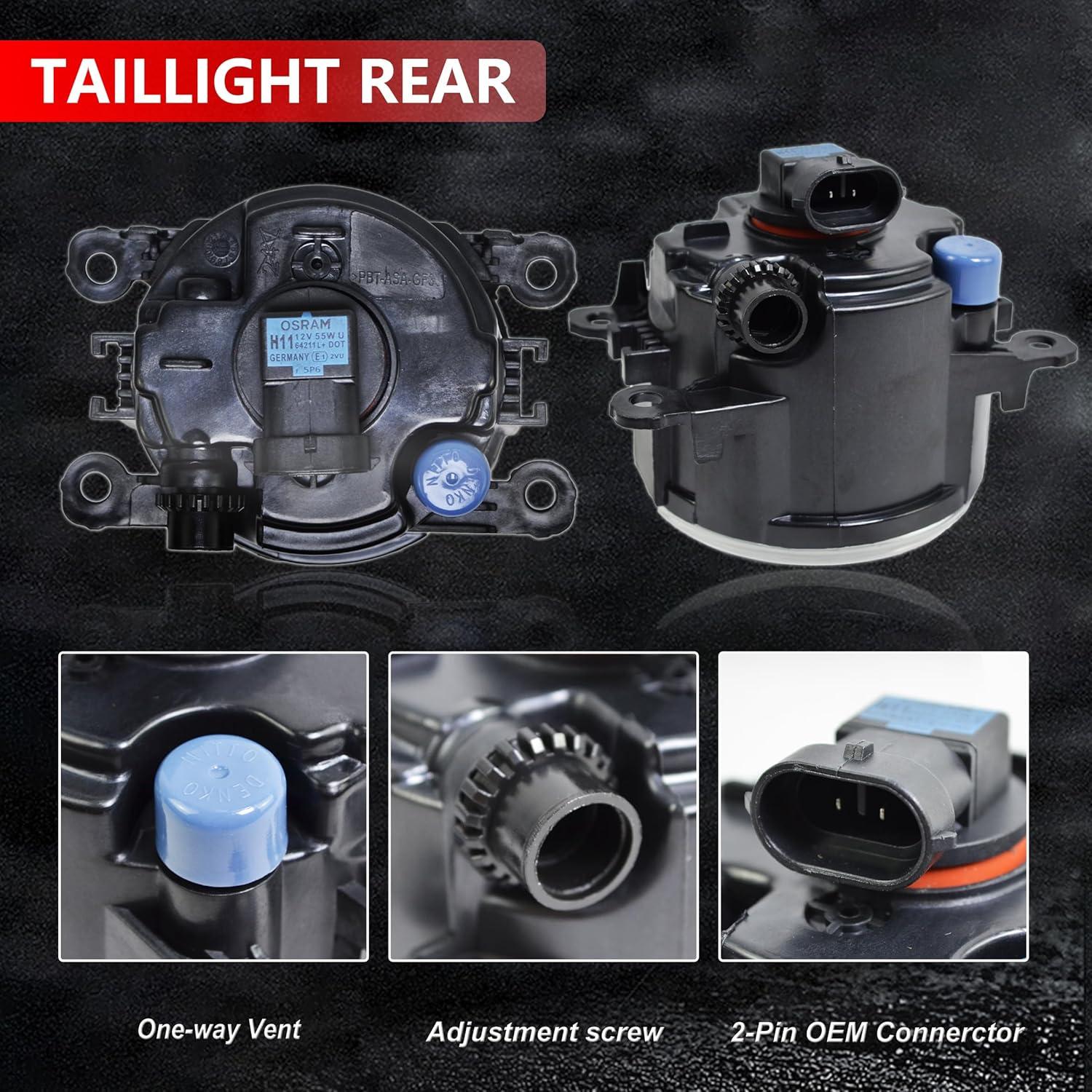 Par de luces antiniebla BOGYL H11 55W para Ford y Acura