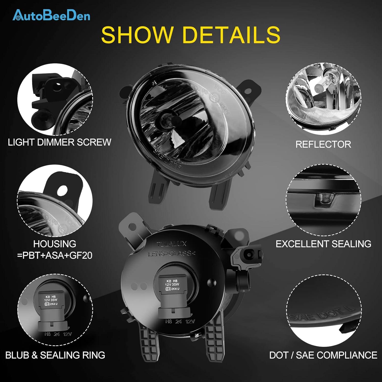 Luces de Niebla AutoBeeDen H8 Halógeno para BMW 2012-2014