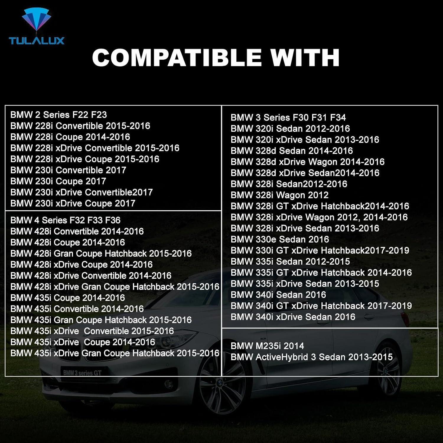 Luces de Niebla Tulalux H8 35W para BMW Serie 2/3/4 2012-2014