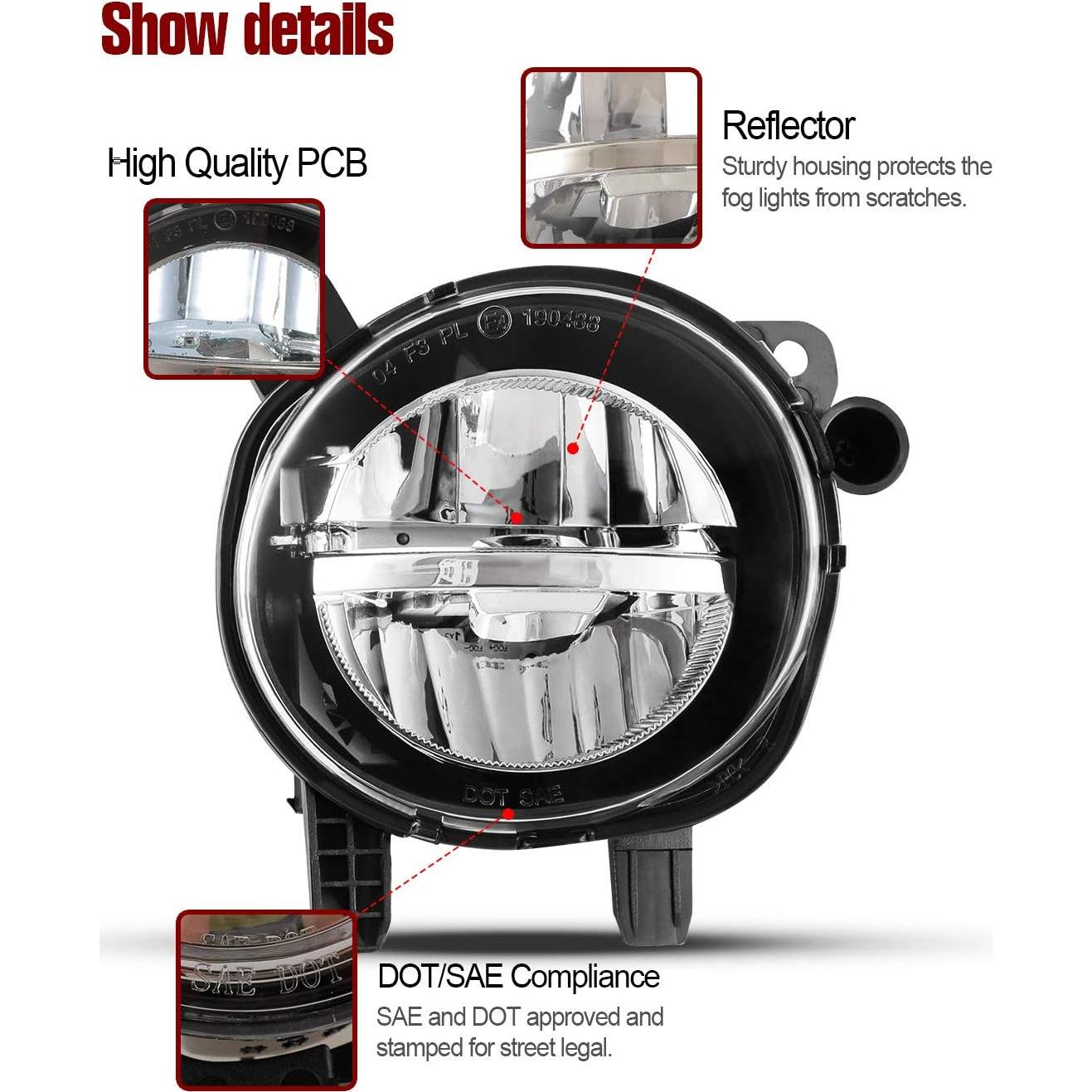 Luces Antiniebla LED AUTOWIKI para BMW F30 F32 F33 F36 2PCS