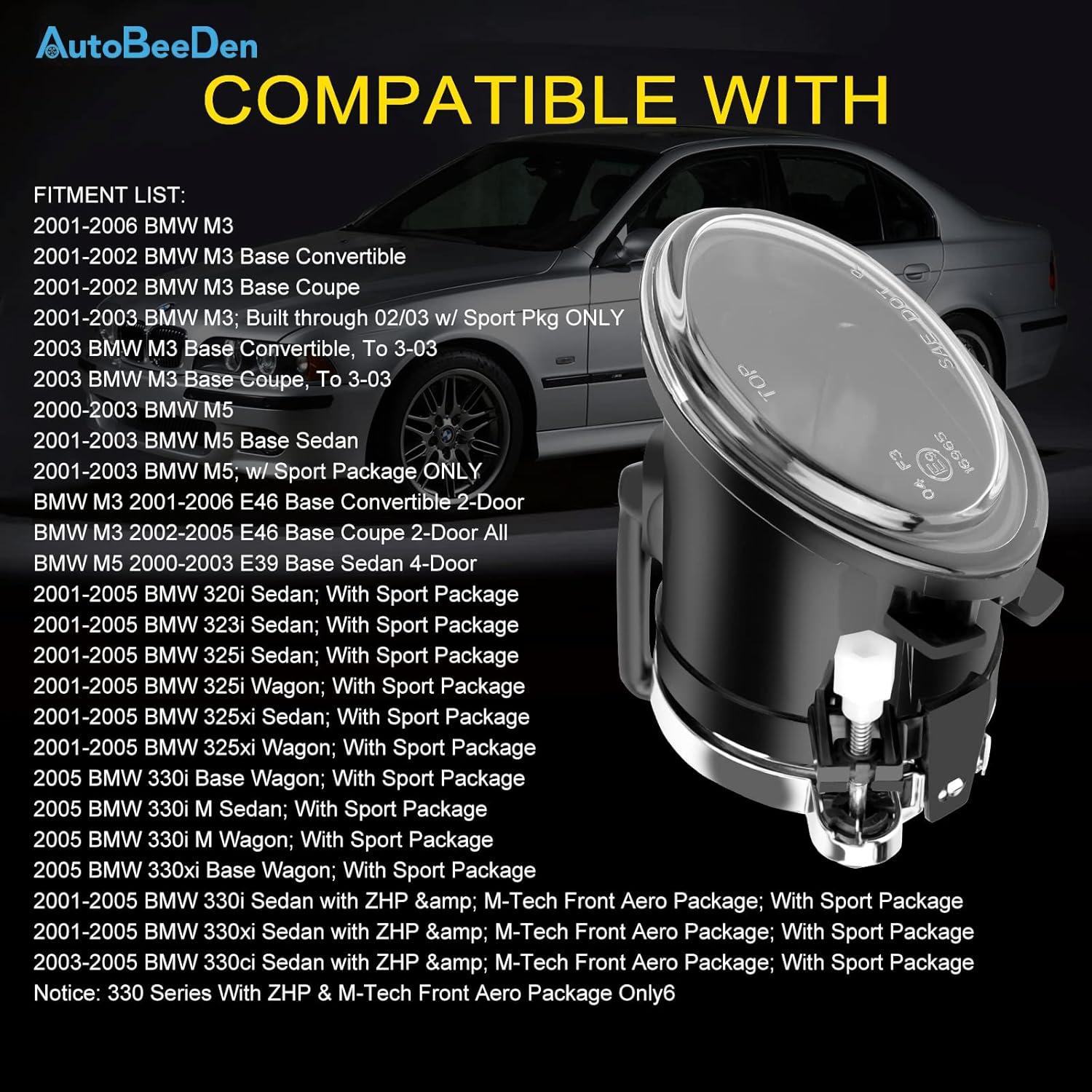 Luces de Niebla AutoBeeDen para BMW Serie 3 2000-2006