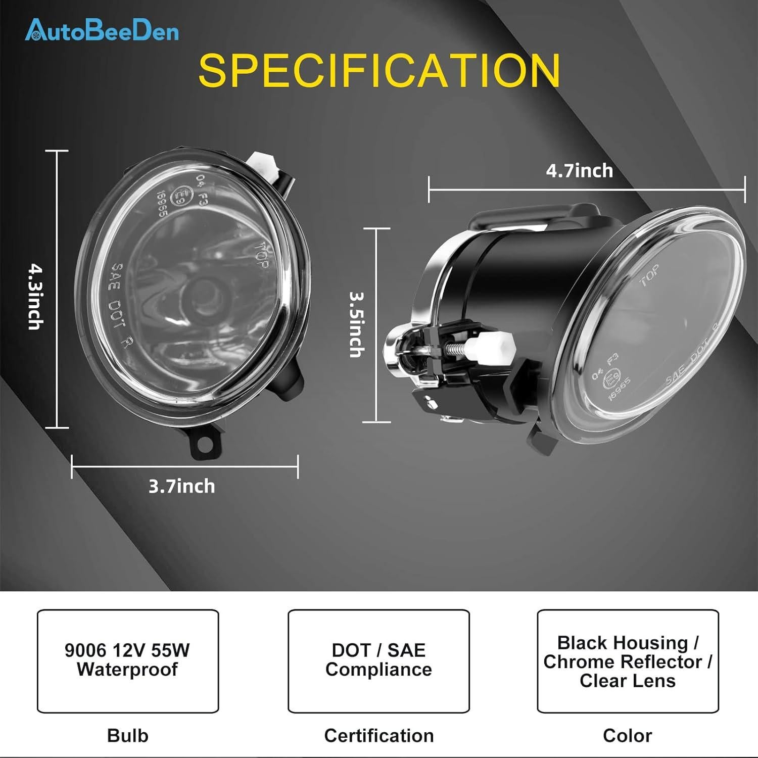 Luces de Niebla AutoBeeDen para BMW Serie 3 2000-2006