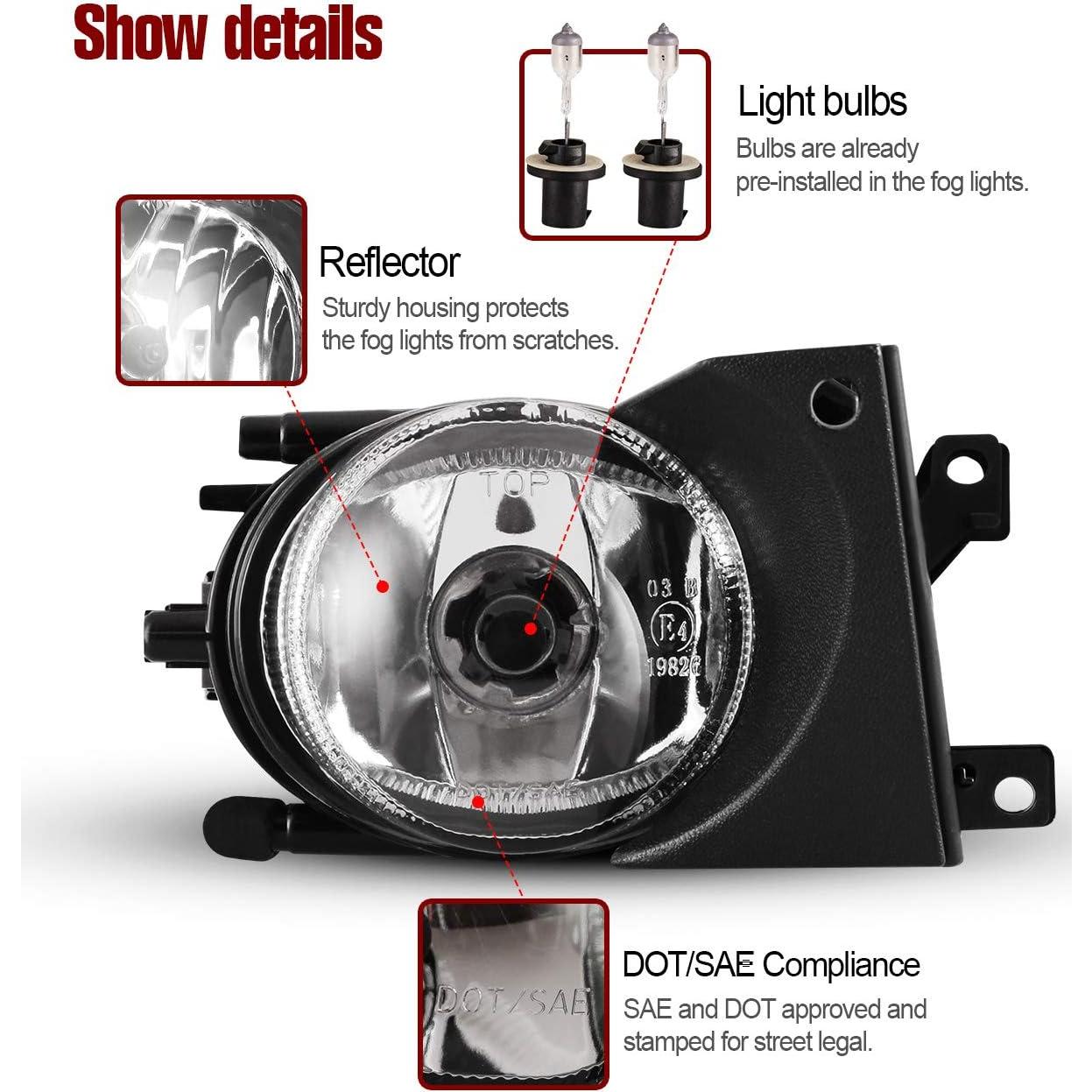 Luces Antiniebla AUTOWIKI para BMW 5 Series E39 2001-2003