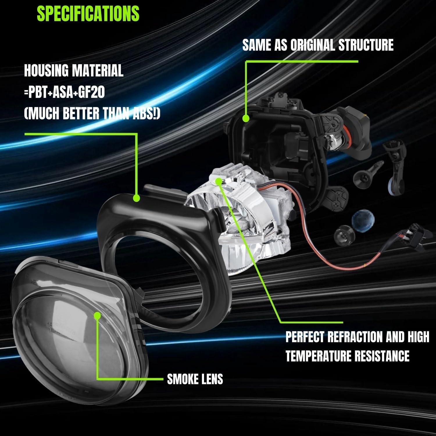 Luces Antiniebla LED WEISIGAO para BMW 528i 535i 2014-2016