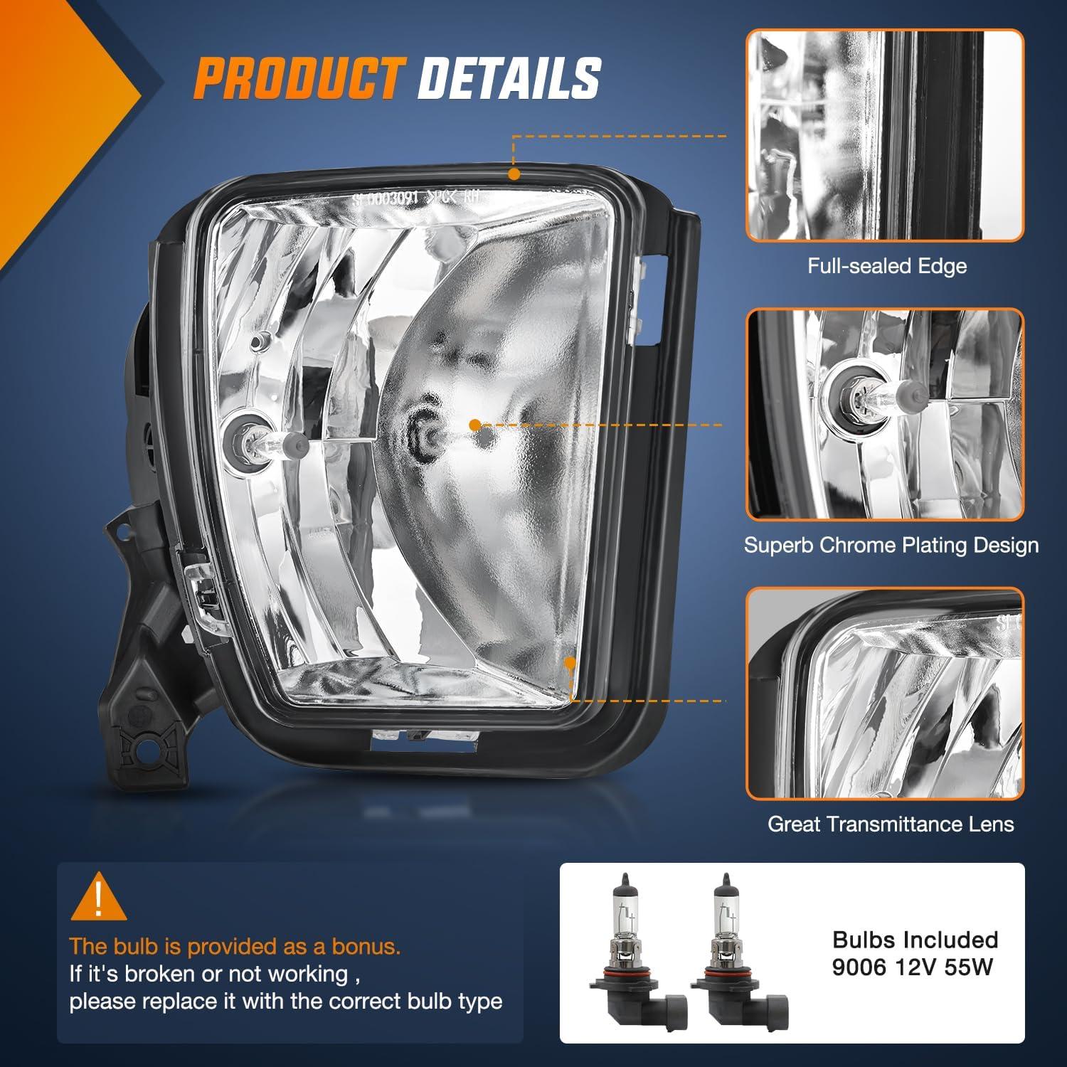 Luces Antiniebla Nilight para Dodge Ram 1500 2013-2021