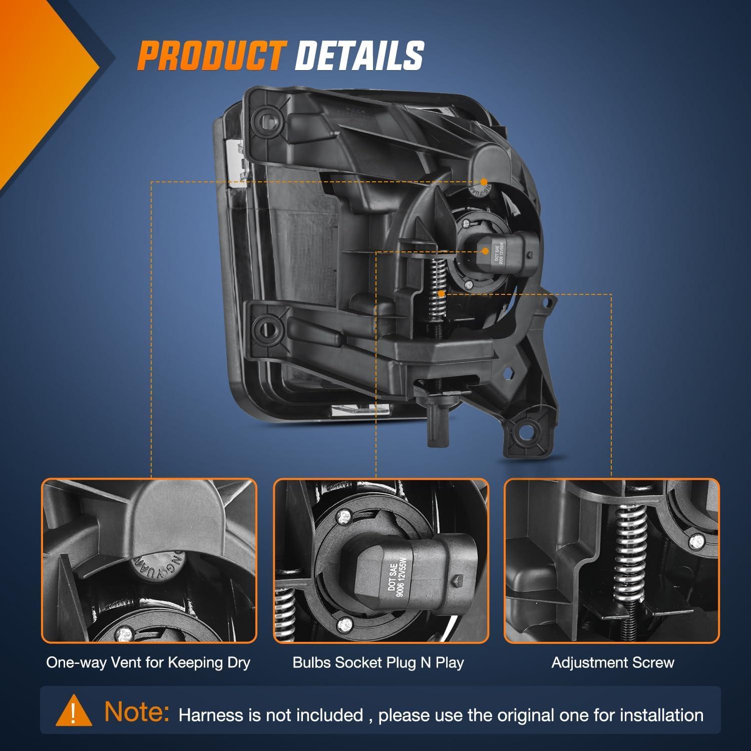 Luces Antiniebla Nilight para Dodge Ram 1500 2013-2021