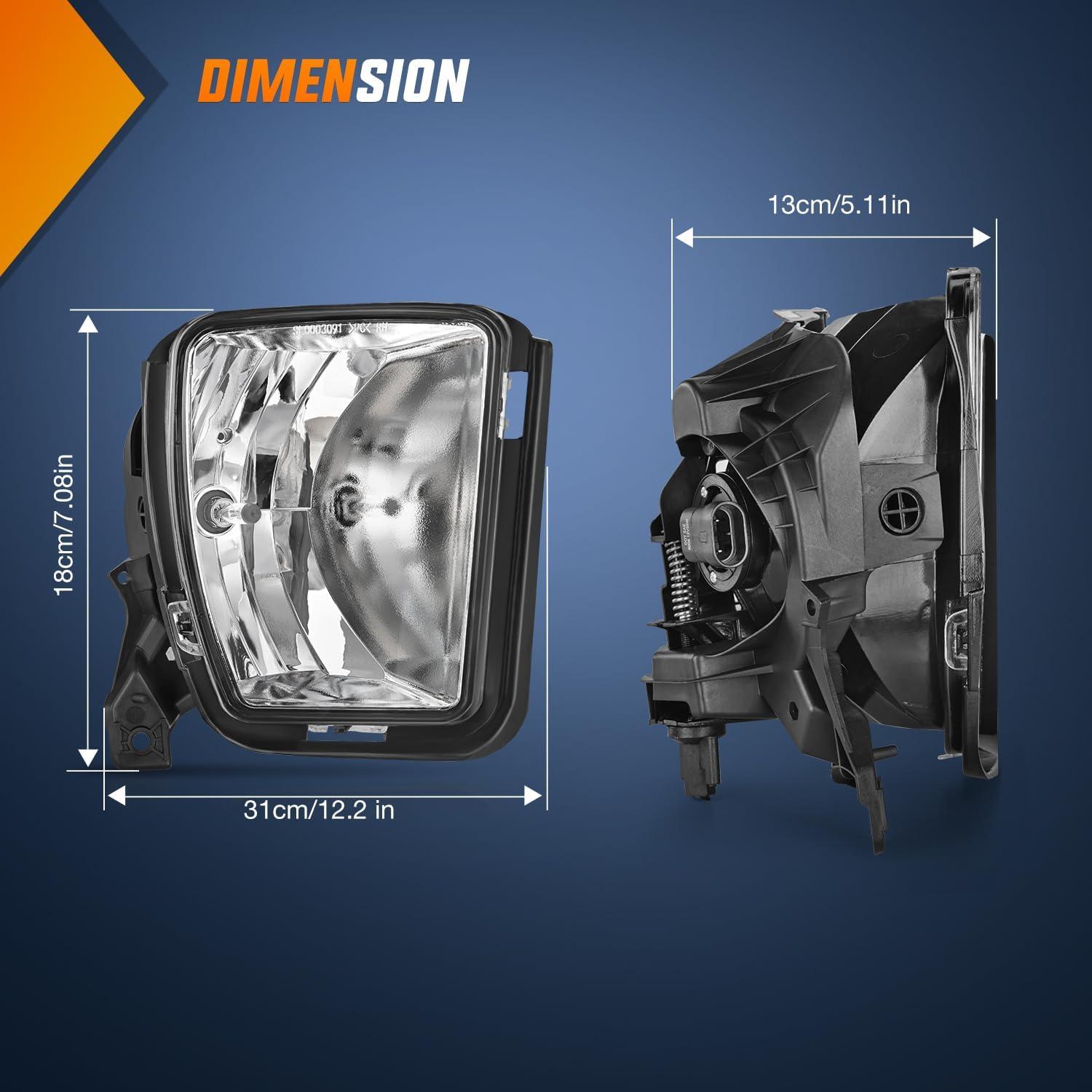 Luces Antiniebla Nilight para Dodge Ram 1500 2013-2021