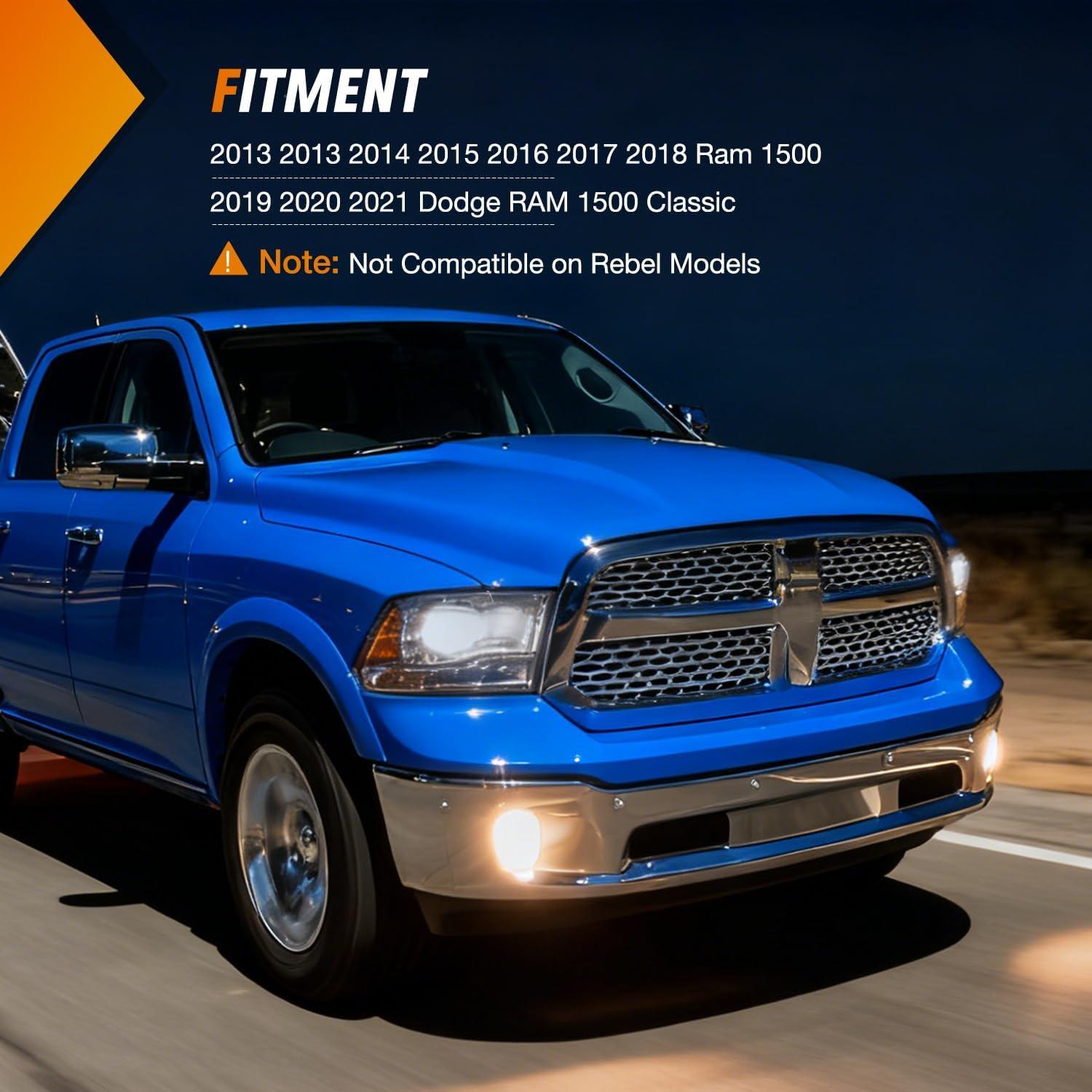 Luces Antiniebla Nilight para Dodge Ram 1500 2013-2021