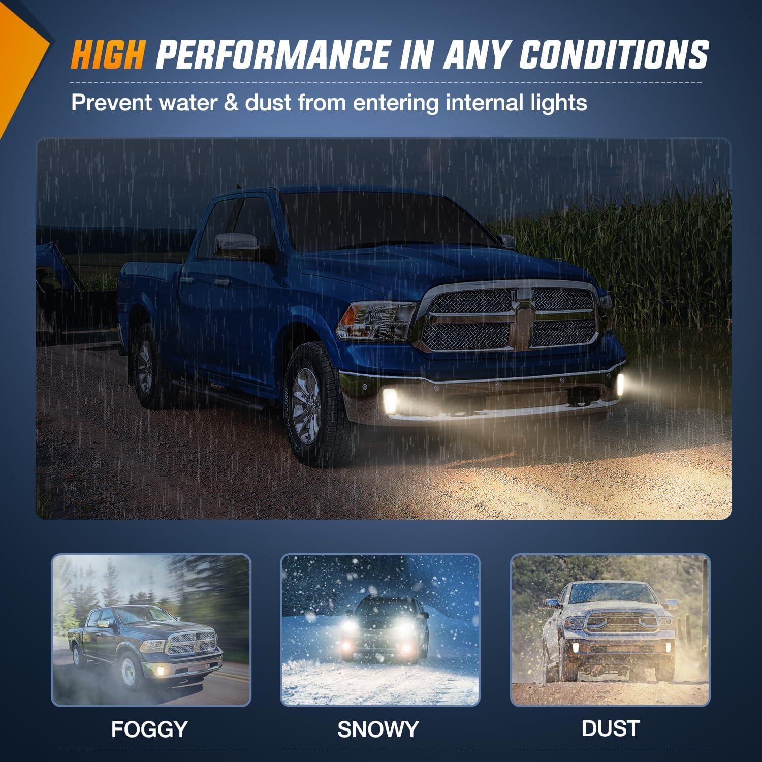 Luces Antiniebla Nilight para Dodge Ram 1500 2013-2021