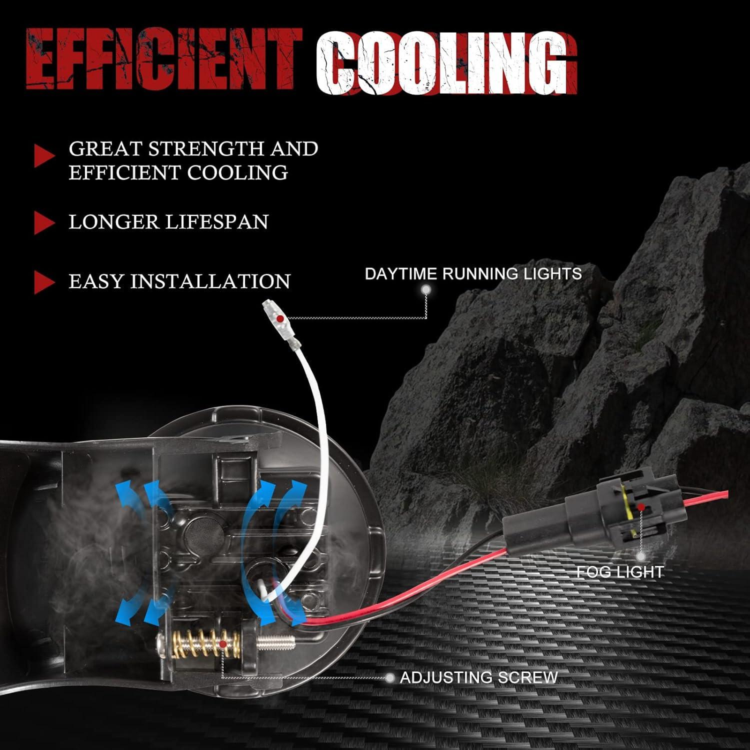 Faros Antiniebla LED BUNKER INDUST para Dodge Ram 1994-2002