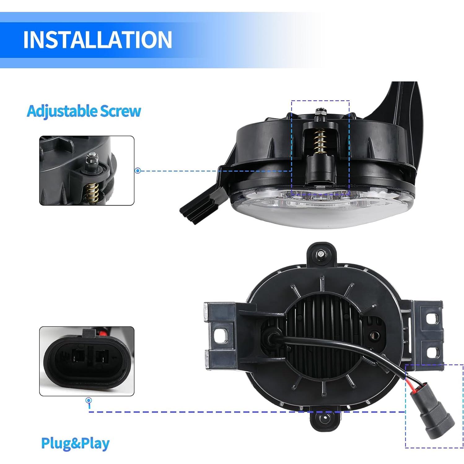 Lámparas de Niebla LED Snobli para Dodge Ram 1500/2500/3500