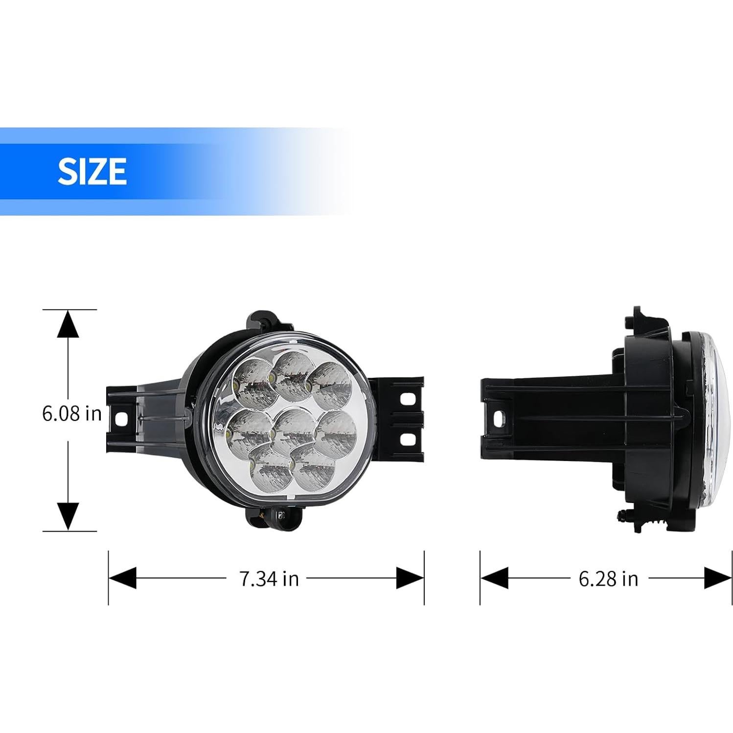 Lámparas de Niebla LED Snobli para Dodge Ram 1500/2500/3500