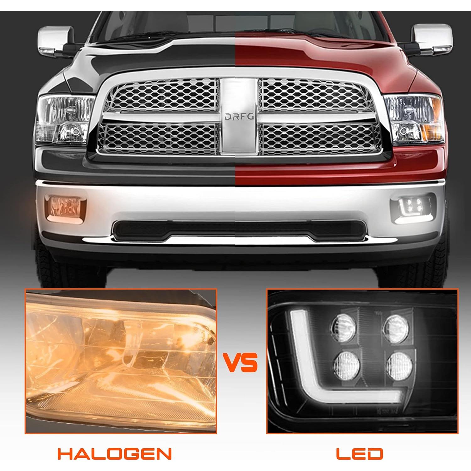 Luces de Niebla LED DRFG para Dodge Ram 1500/2500/3500 2009-2017