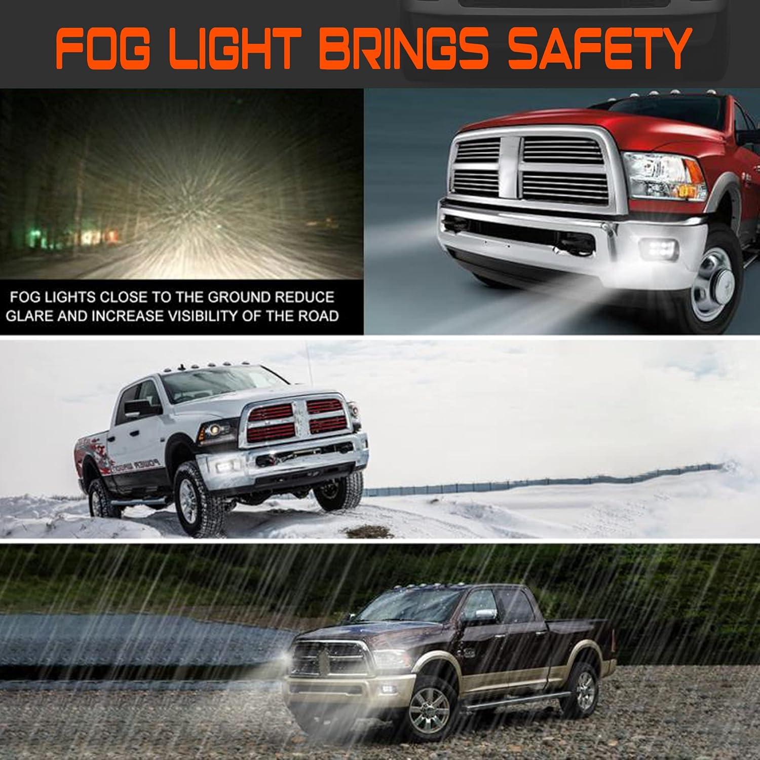 Luces de Niebla LED DRFG para Dodge Ram 1500/2500/3500 2009-2017