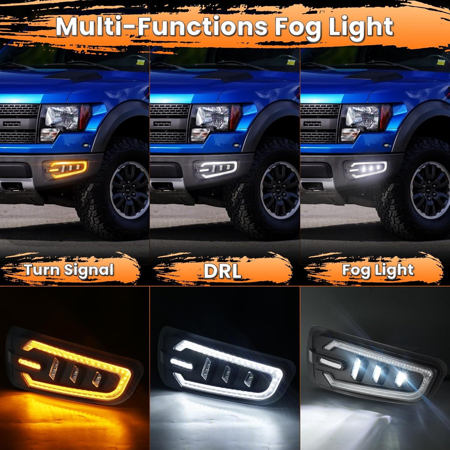 Luces de Niebla LED MOVOTOR para Ford Raptor 2010-2014