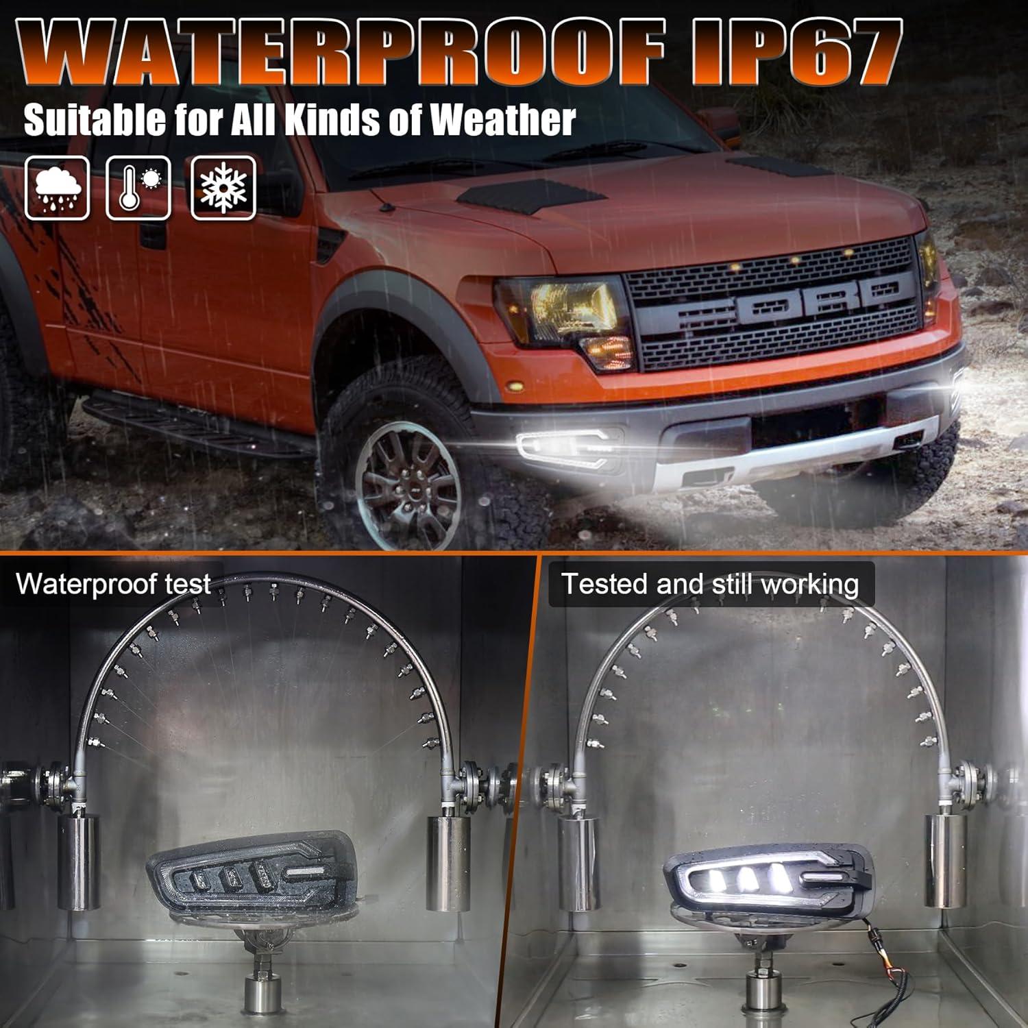 Luces de Niebla LED MOVOTOR para Ford Raptor 2010-2014