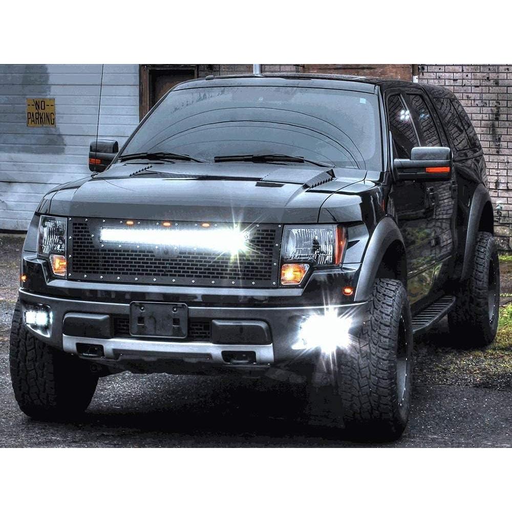 Kit de Luz Pod LED Niebla iJDMTOY 20W Blanco para Ford Raptor 2010-14