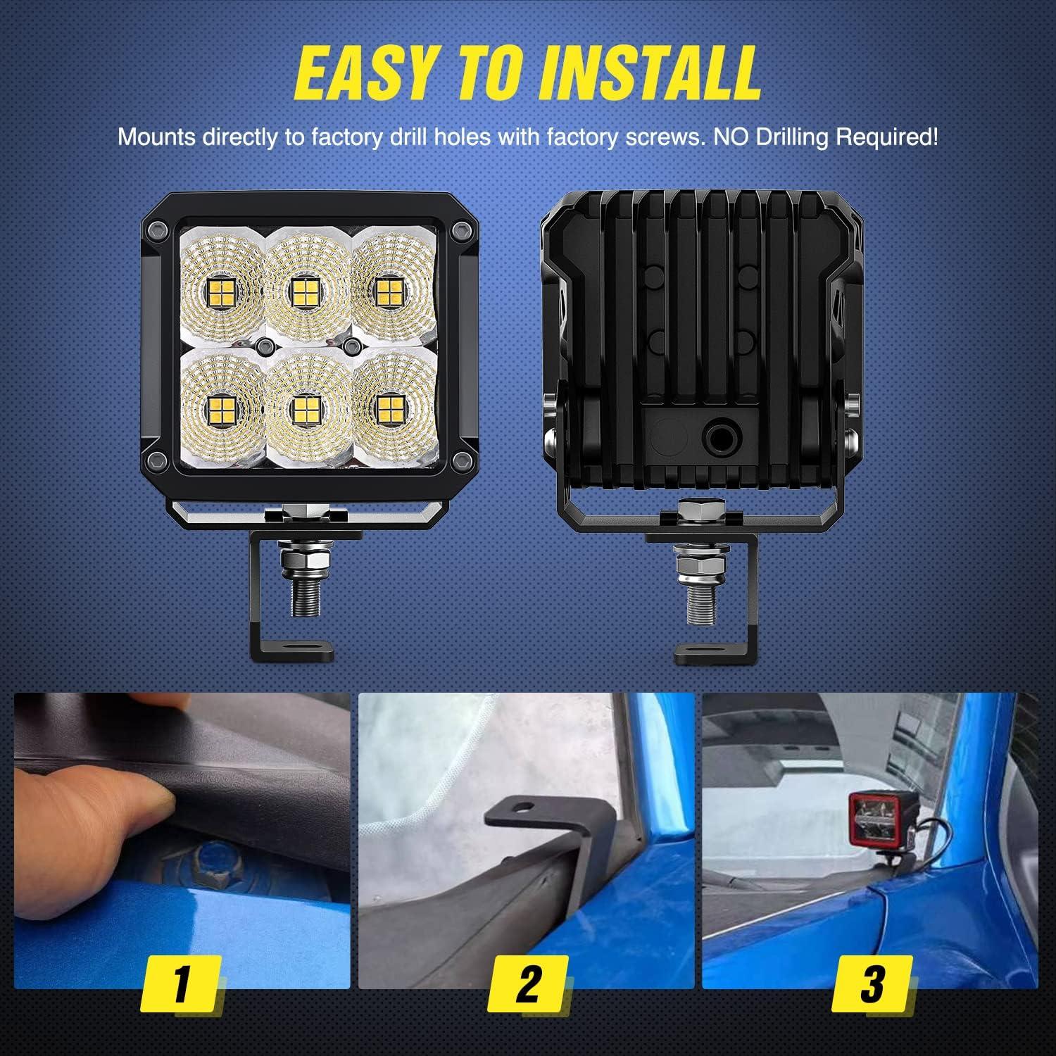 Soporte de Luz Nilight para Capó F150 Raptor 2017-2023