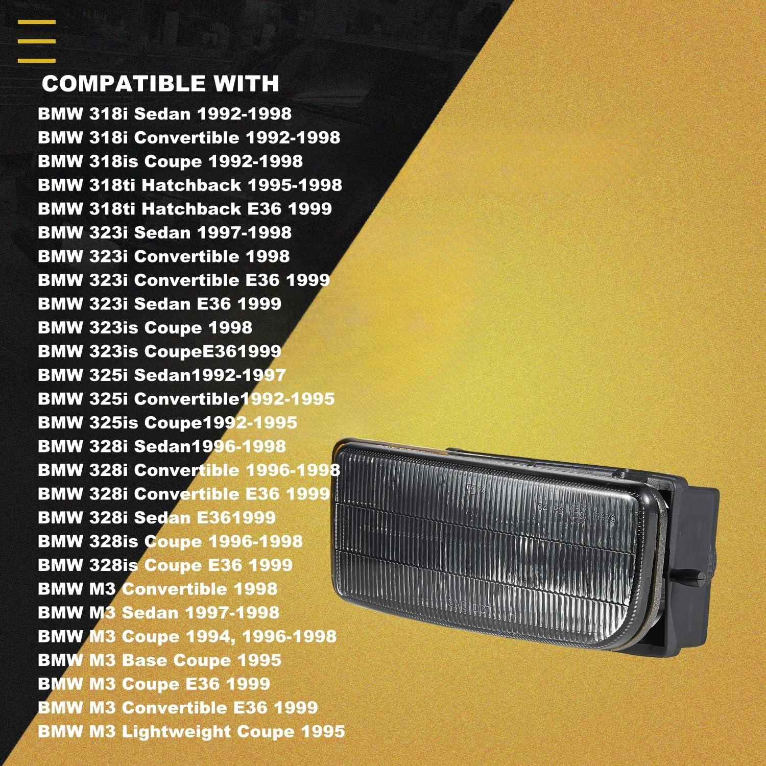 Luces Antiniebla WEISIGAO para BMW E36 1992-1999, Lente Humo