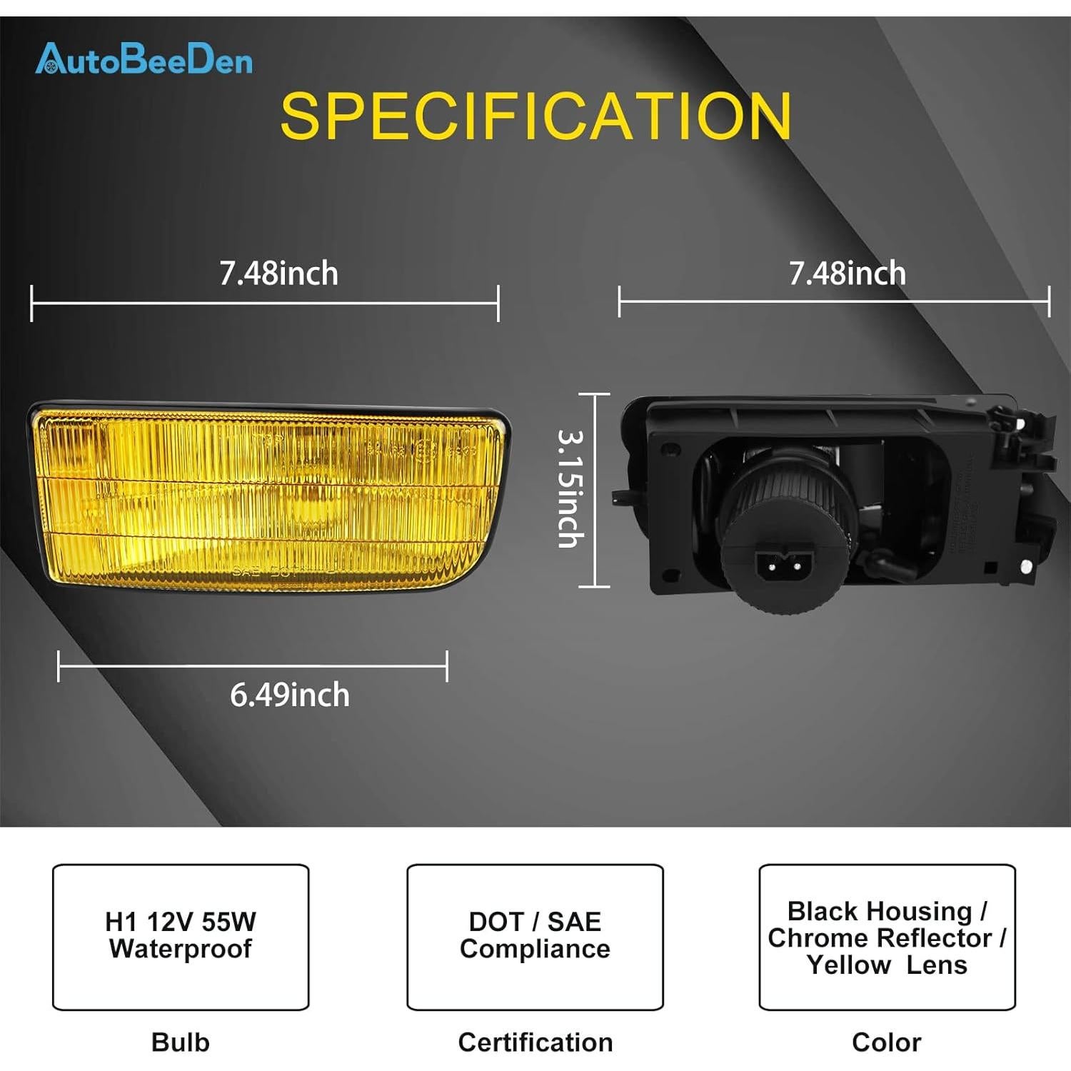 Lámparas Antiniebla AutoBeeDen H1 para BMW E36 1992-1999