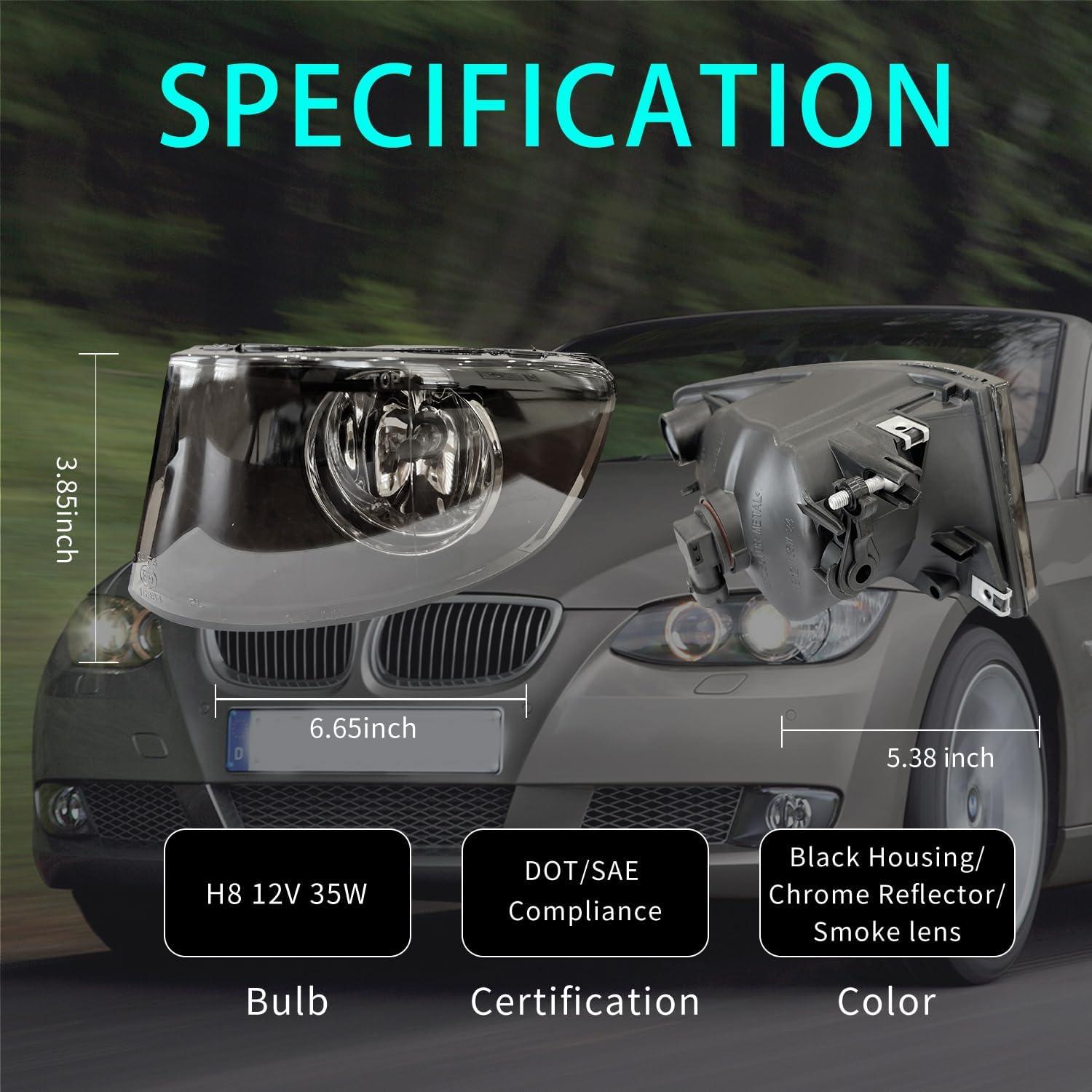 Luces Antiniebla Awayet AT-FL031-B para BMW 3 Series E92 E93