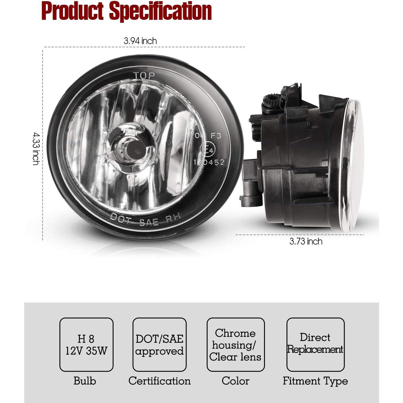 Luces Antiniebla Halógenas AUTOWIKI para BMW X4/X1/X3 2011-2018